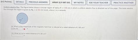 Solved Uniformelectric Flux The Figure Below Shows A Ci