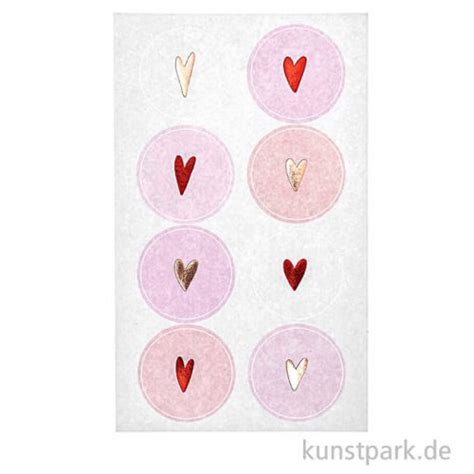 Sticker Herzen Rosa Rot