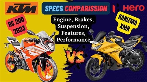 Ktm Rc Vs Hero Karizma Xmr Full Comparison Price