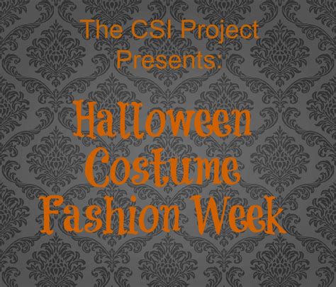 Challenge Of The Week Diy Halloween Costumes The Csi Project