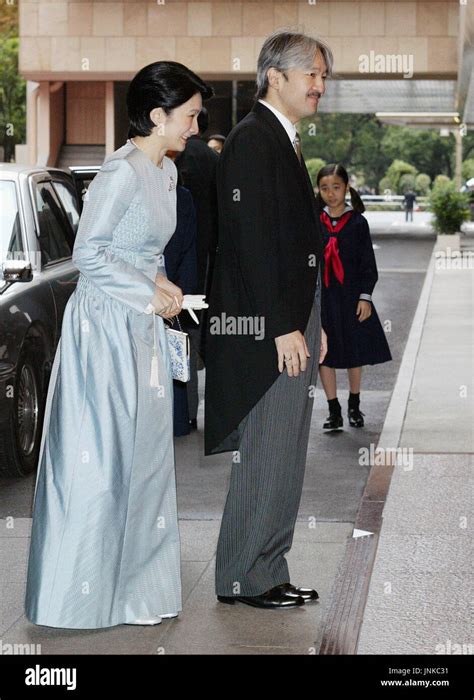 TOKYO, Japan - Prince Akishino and his wife, Princess Kiko, arrive at ...