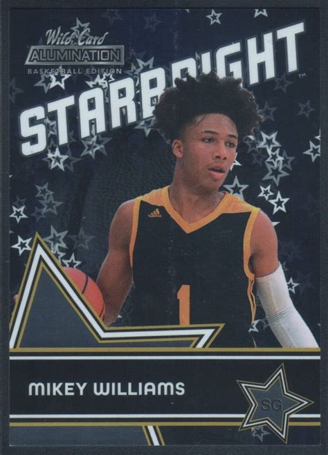 Mikey Williams Starbright Blue SB 19 2021 22 Wild Card Alumination