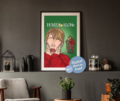 Home Alone Printable Movie Poster Download 1990's Art - Etsy