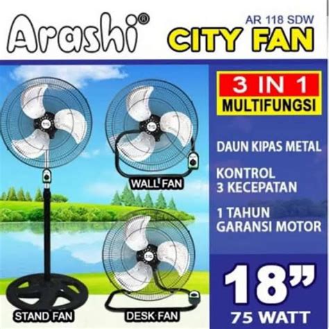 Jual Kipas Angin Berdiri Fungsi Inchi In Arashi Hyperlite