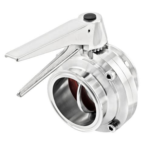 All Stainless Steel 3 Tri Clover Squeeze Trigger Butterfly Valve