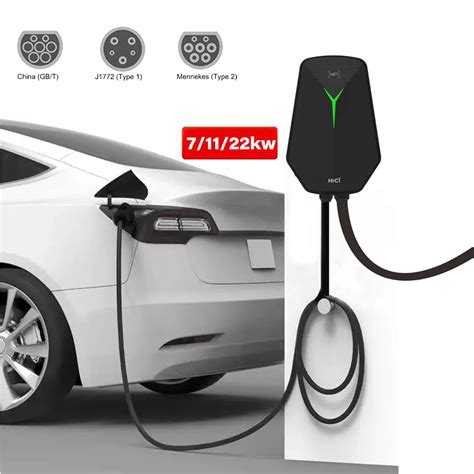 22kw Type 2 Wall Mounted Ev Wallbox Charge Station For Electric Car