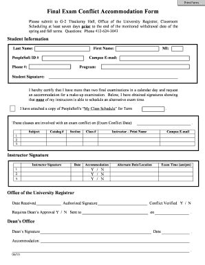 Fillable Online Registrar Pitt Classroom Problem Report Form Office