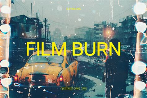 Film Burn Overlay Textures