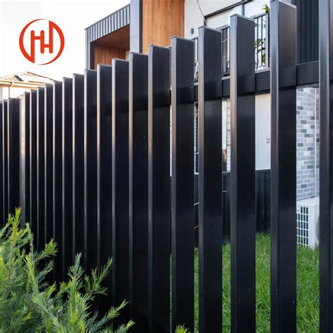 Modern Aluminum Fencing Privacy Garden Slats Louver Fence And Gate