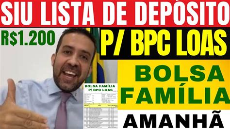 NOTÍCIA CHOCANTE SAIU LISTA DE PAGAMENTO BOLSA FAMÍLIA PARA BPC LOAS