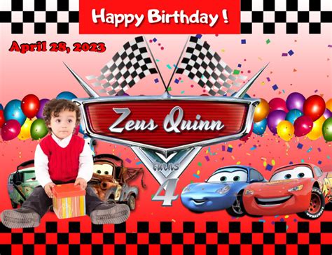 Cars Birthday Theme Template Postermywall