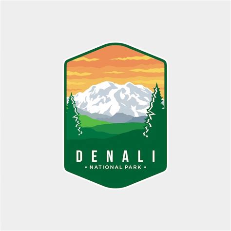 Illustration Du Logo Du Patch Embl Me Du Parc National De Denali