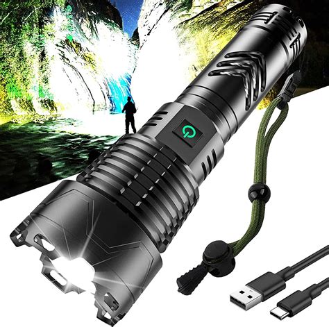 Flashlights High Lumens Rechargeable 150000 Lumens Super Bright Led