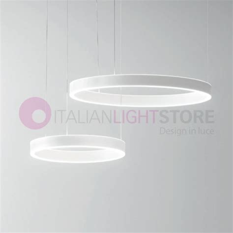 Criseide Sp Gea Luce Sospensione Cerchio Anello Led Design Moderno