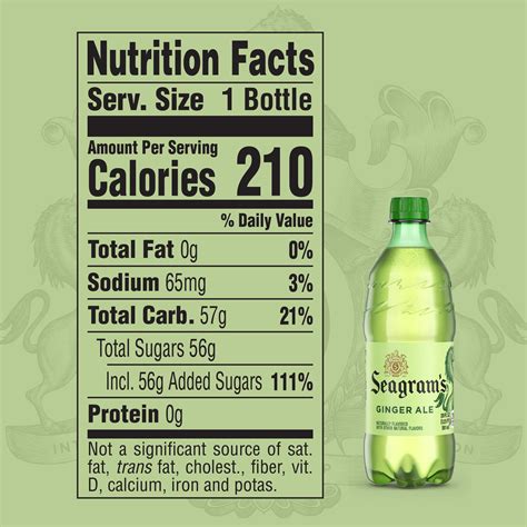 Seagram S Ginger Ale Nutrition Label Besto Blog