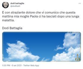 Morta Paola Toeschi Moglie Di Dodi Battaglia Quando A TV2000 Parlava