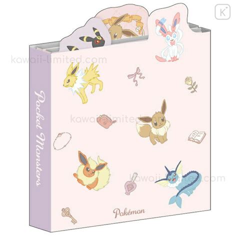 Japan Pokemon Memo Pad Eevee Evolution Kawaii Limited