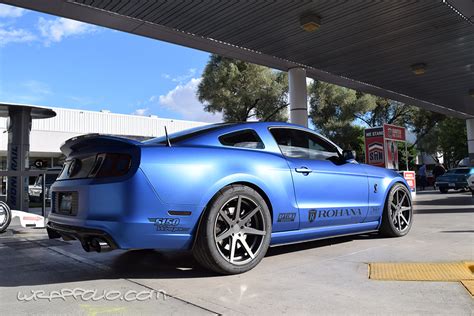 Matte Blue Mustang Wrap Wrapfolio