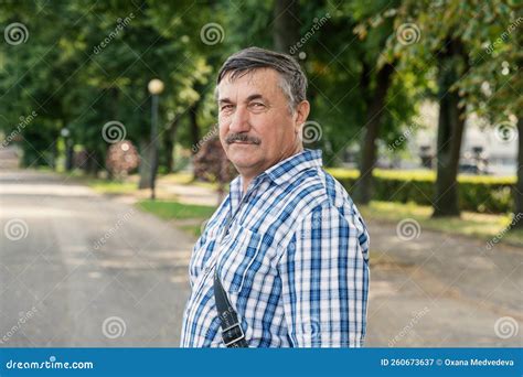 Portrait Of A Very Old Man Years Old Grandpa Is Resting In The