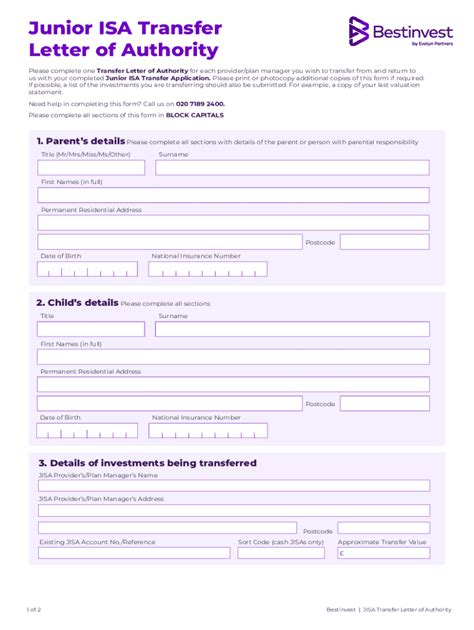 Fillable Online ISA Transfer Authority FormVirgin Money Fax Email Print