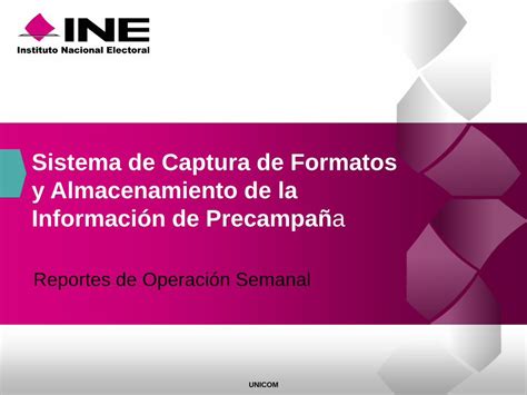 PDF Presentación de PowerPoint Captura de Reportes Sistema de