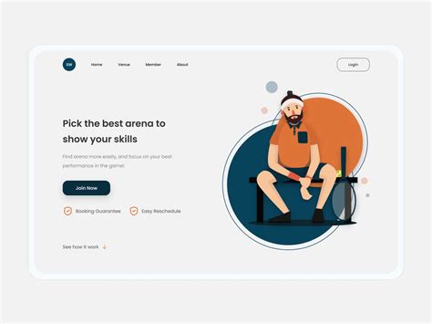 Booking Sports Area Website Design By R Ghozia U On Dribbble