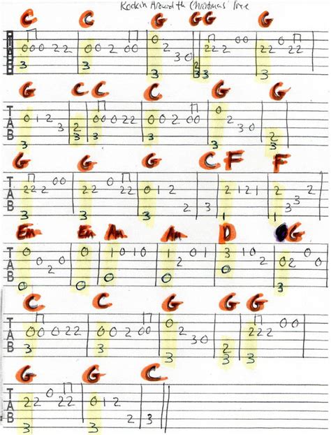 Rockin' Christmas Guitar Tabs