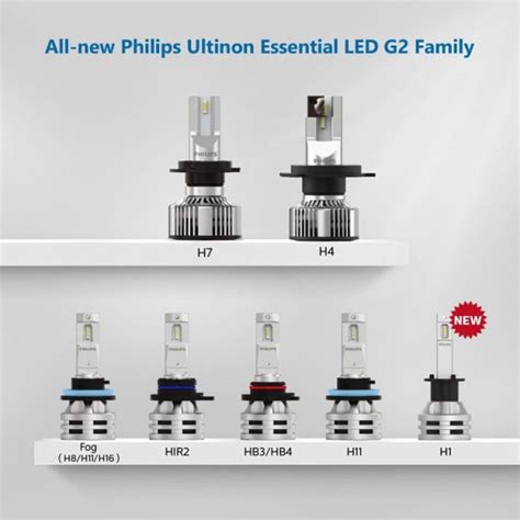 Philips Ultinon Essential G2 LED H1 H4 H7 H8 H11 H16 HB3 HB4 H1R2 9003 ...