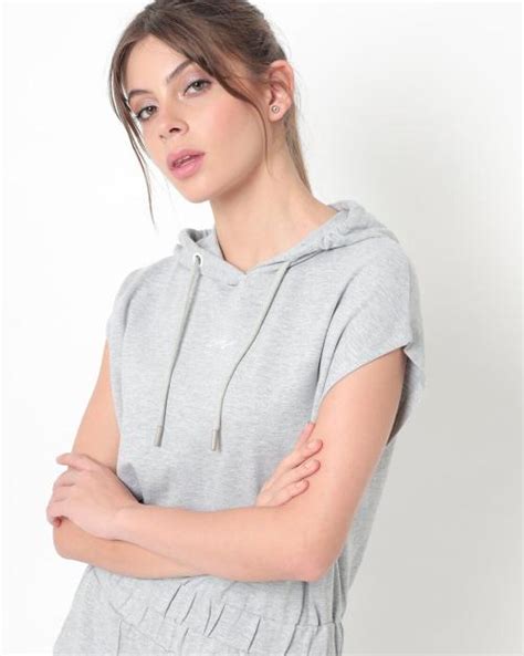Buy Heathered T Shirt With Hood Online At Best Prices In India Jiomart