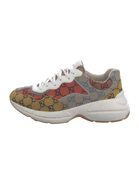 Gucci Canvas Printed Sneakers - Neutrals Sneakers, Shoes - GUC1434633 ...