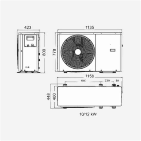 Pompe à chaleur air eau OptiPac MR32 10kW Monophasé PERGE