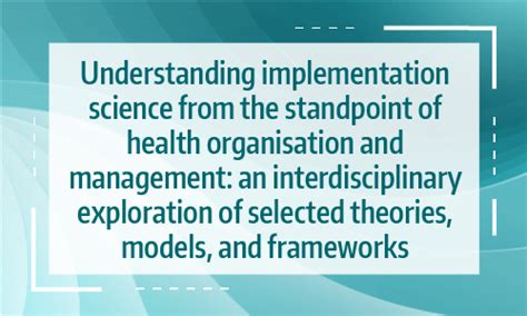 Implementation Science At Uw