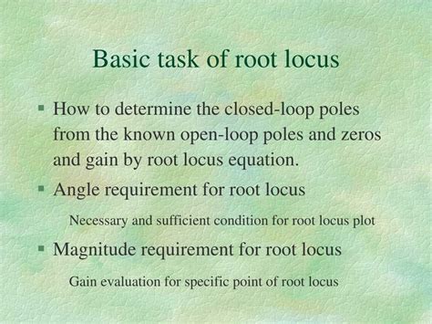 Ppt Ch6 The Root Locus Method Powerpoint Presentation Free Download