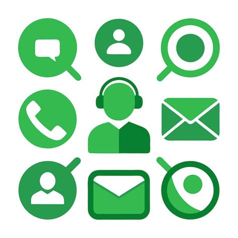 Contact Stream Buttons Set Contact Streams News Banner Collection