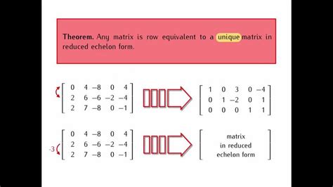 Row Equivalence Of Matrices Youtube