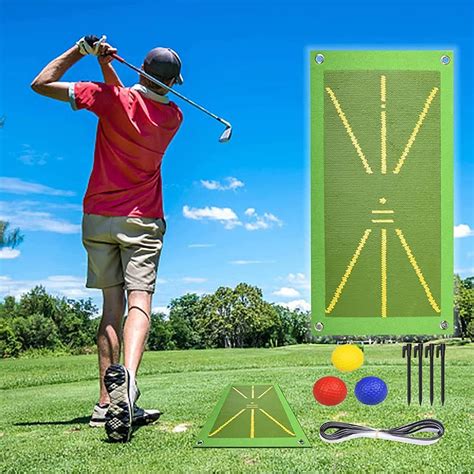 New Upgrade Golf Training Mat For Swing Detection Batting Golf