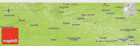 Physical Panoramic Map of Zamość