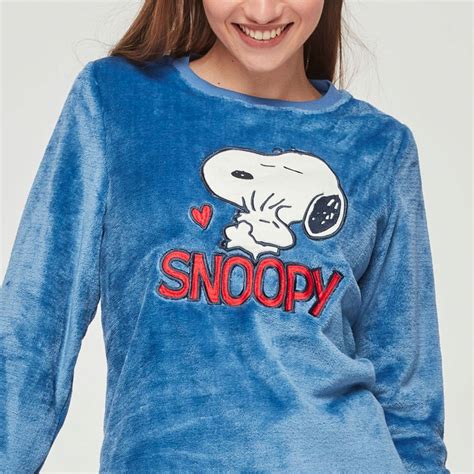 Pijama Mujer Manga Larga Snoopy Gisela