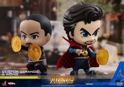 Doctor Strange Wong Iron Man And Iron Spider Cosbaby Bobbleheads Unveiled By Hot Toys