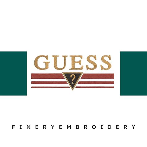 Guess Logo 4 Embroidery Design – FineryEmbroidery