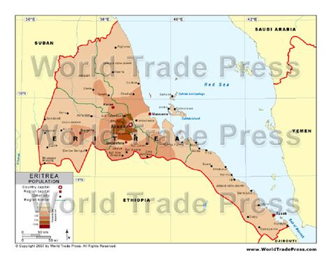 Eritrea Population Densities Religion Wise From “world Trade