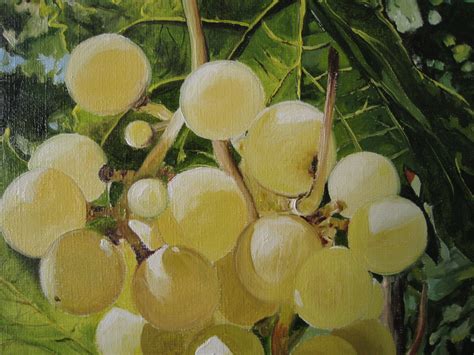 GRAPES OIL PAINTING on Canvas OriginalRealistic Wine Art | Etsy