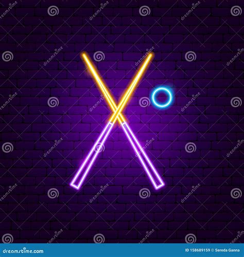 Billiards Neon Sign With Illumination Vector Illustration