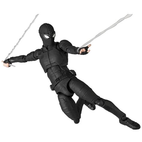 Spider Man Far From Home Mafex No 125 Spider Man Stealth Suit Action Figure