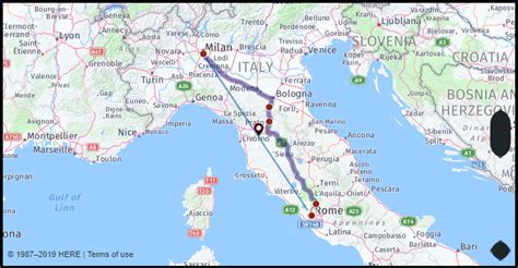 What is the distance from Milan Italy to Rome Italy? Google Maps ...