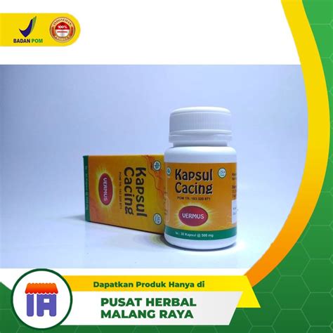 Jual Kapsul Cacing Obat Tipes Kapsul Cacing Lumbricus Rubellus Kapsul