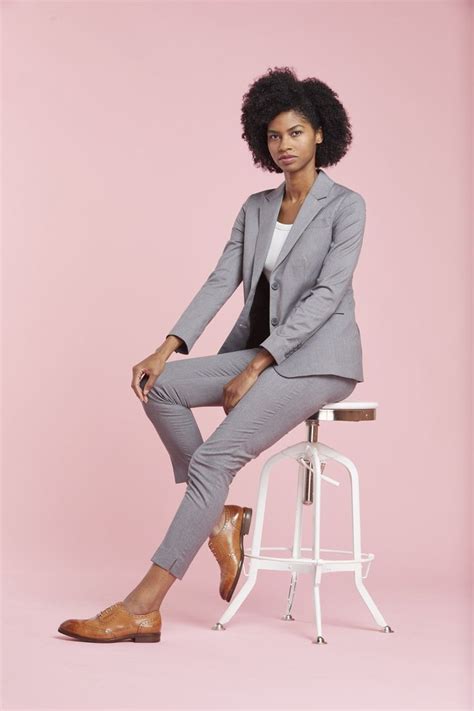 Light Grey Womens Suit Suits For Work Weddings And More Jacket