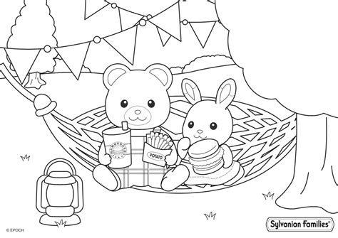 Colouring Sylvanian Families