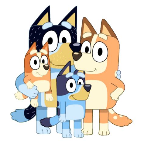 Bluey - The Heeler Family PNG by ThomasDafoeStudios on DeviantArt