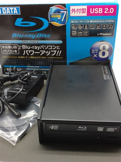 【やや傷や汚れあり】i O Data 外付け Blue Rayディスクドライブ Brd Uh8le 通電品の落札情報詳細 ヤフオク落札価格